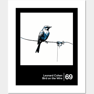 Bird on the Wire - Minimalist Graphic Design Artwork Posters and Art